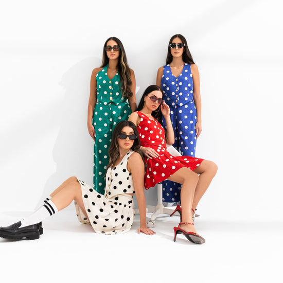 BYSARAD | POLKA DOT PANTS & WAISTCOAT CO-ORD