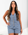 LINEN SHORTS & RELAXED WAISTCOAT CO-ORD - DAPHNE