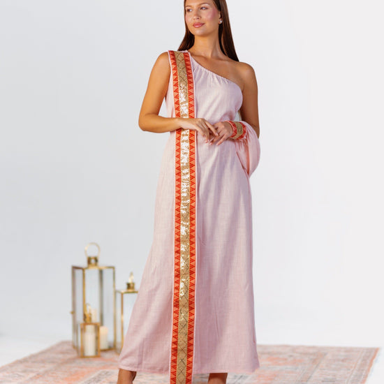 BYSARAD | THE GAIA KAFTAN DRESS - PINK