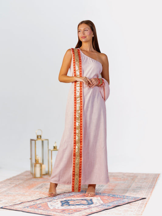 BYSARAD | THE GAIA KAFTAN DRESS - PINK