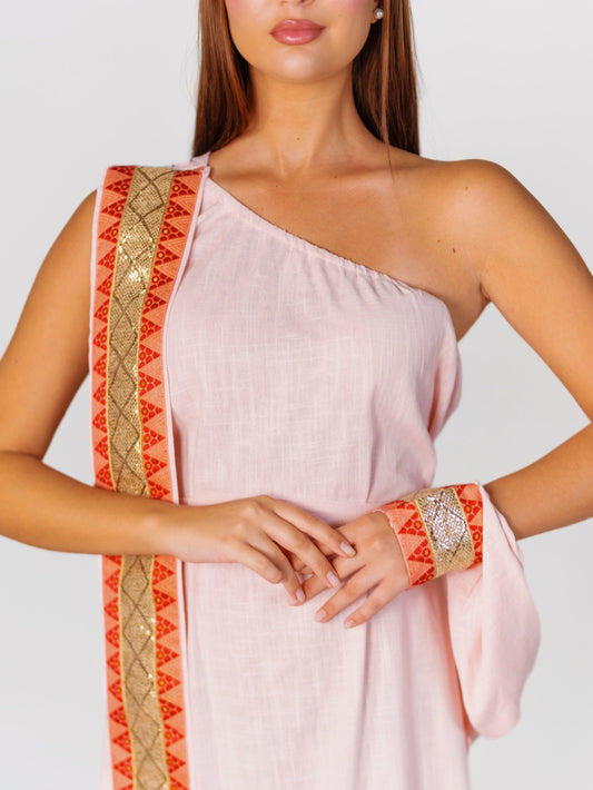 BYSARAD | THE GAIA KAFTAN DRESS - PINK