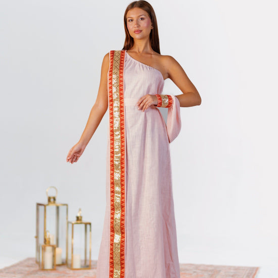 BYSARAD | THE GAIA KAFTAN DRESS - PINK