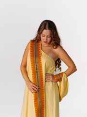 BYSARAD | THE GAIA KAFTAN DRESS - YELLOW