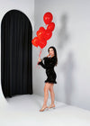BYSARAD | THE LOVE CAPSULE - VELVET SEQUIN SHORT DRESS