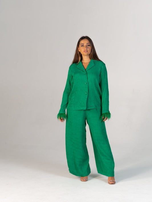 BYSARAD | THE MARGARITA SUIT - EMERALD GREEN