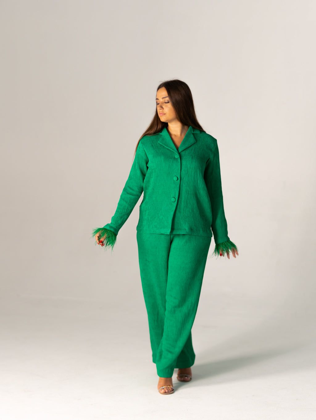 BYSARAD | THE MARGARITA SUIT - EMERALD GREEN