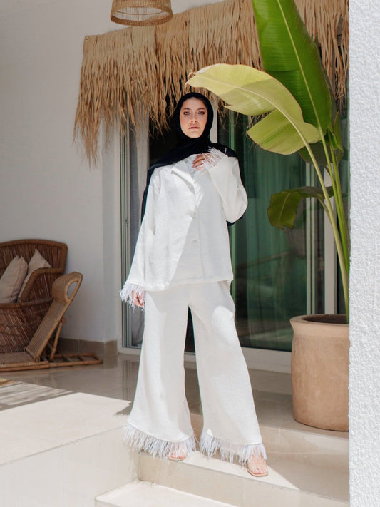 BYSARAD | THE MARGARITA SUIT - REAL WHITE