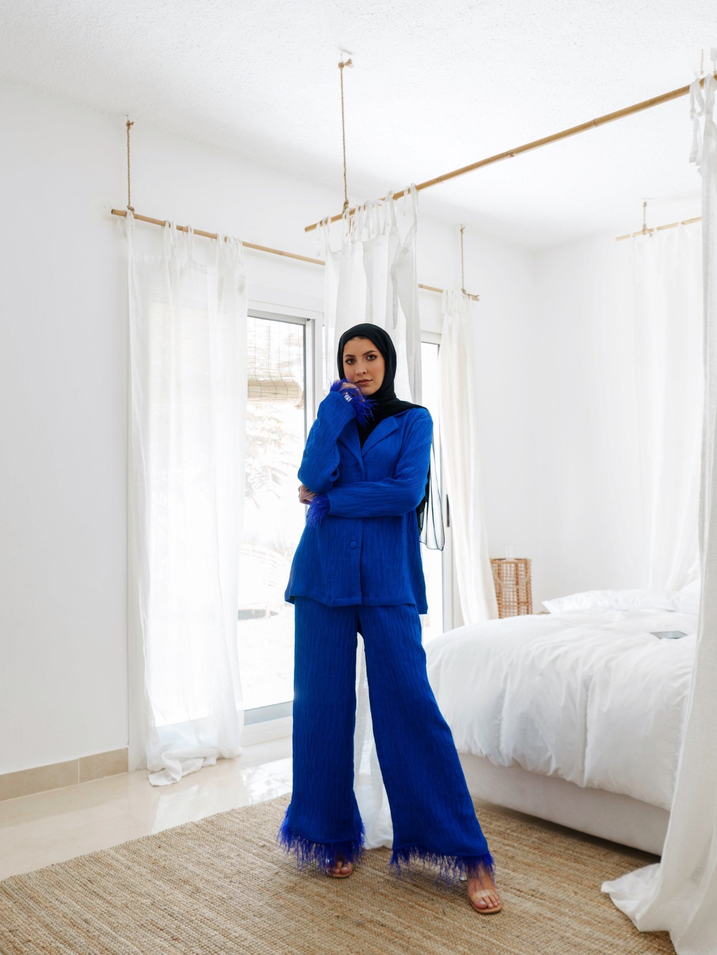 BYSARAD | THE MARGARITA SUIT - SAPPHIRE BLUE