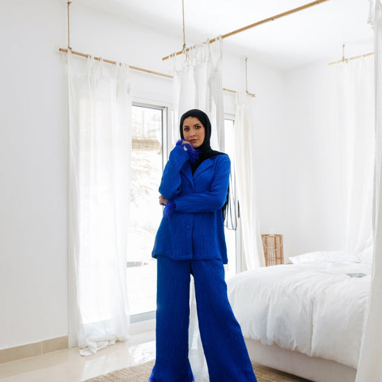 BYSARAD | THE MARGARITA SUIT - SAPPHIRE BLUE