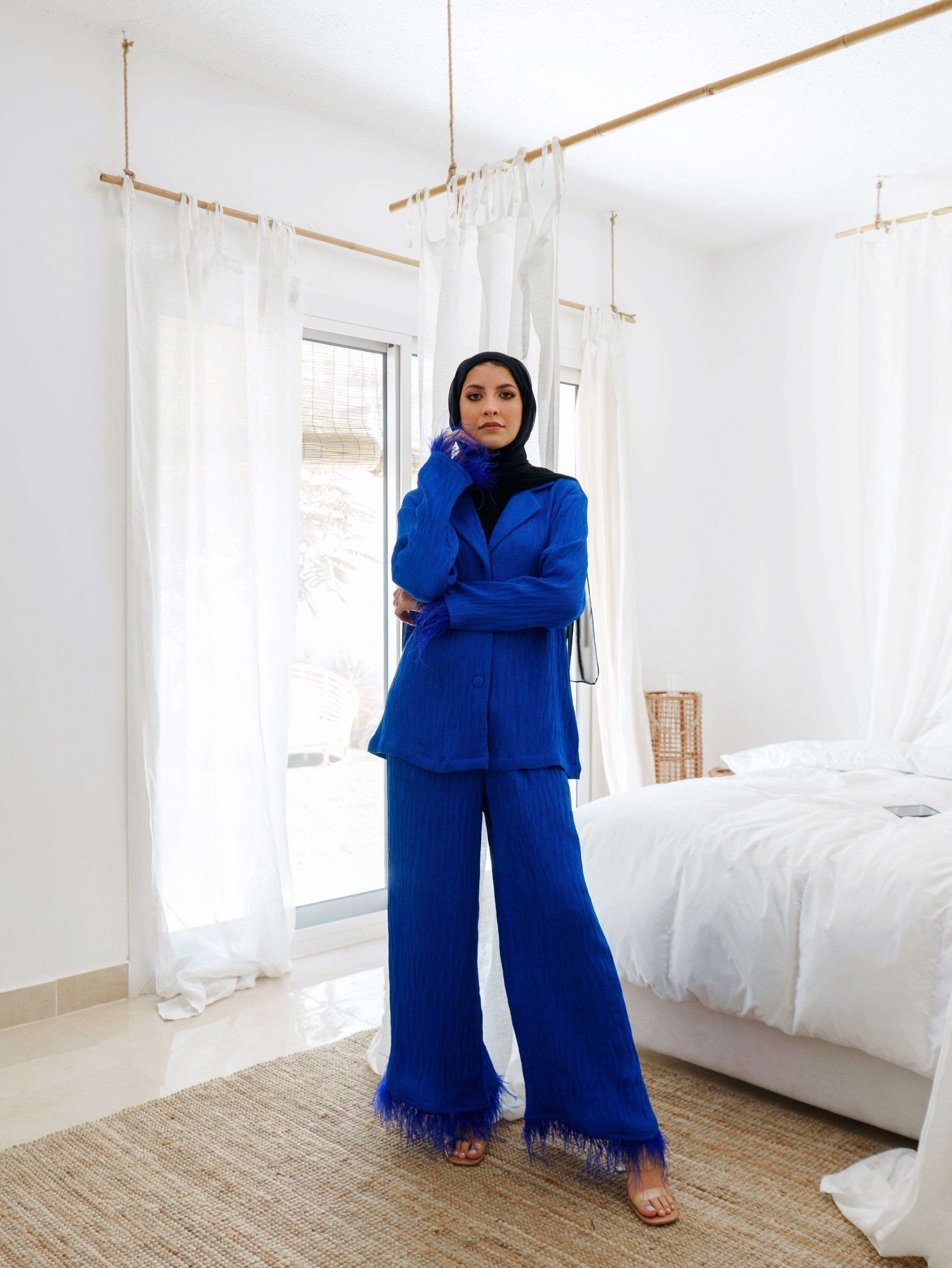 BYSARAD | THE MARGARITA SUIT - SAPPHIRE BLUE