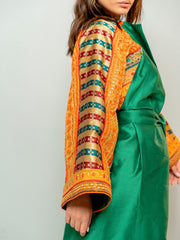 BYSARAD | THE RAJWA ABAYA - EMERALD GREEN