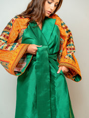 BYSARAD | THE RAJWA ABAYA - EMERALD GREEN