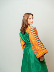 BYSARAD | THE RAJWA ABAYA - EMERALD GREEN