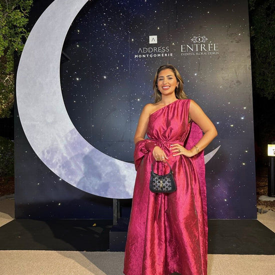 BYSARAD | THE SARA KAFTAN DRESS - BURGUNDY