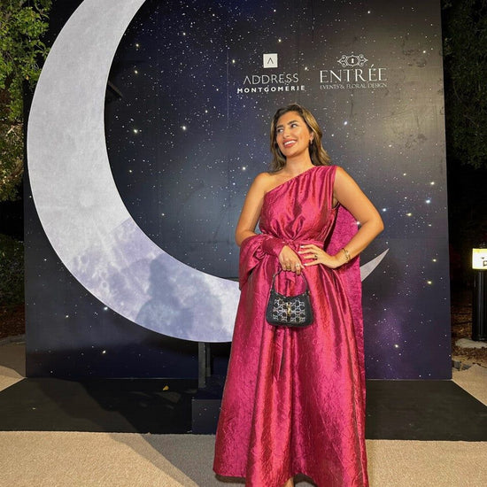 BYSARAD | THE SARA KAFTAN DRESS - BURGUNDY