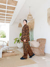 BYSARAD | TIGER PANTS & LS SHIRT CO-ORD - BROWN